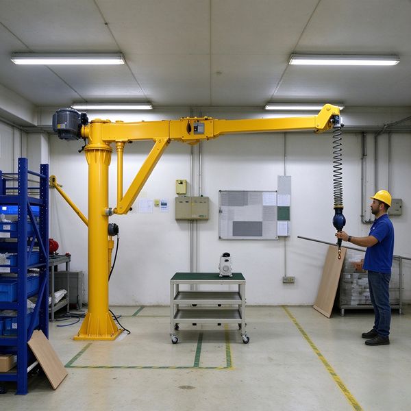 Articulated jib crane
