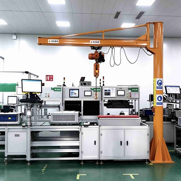KBK jib crane with fixed pillar