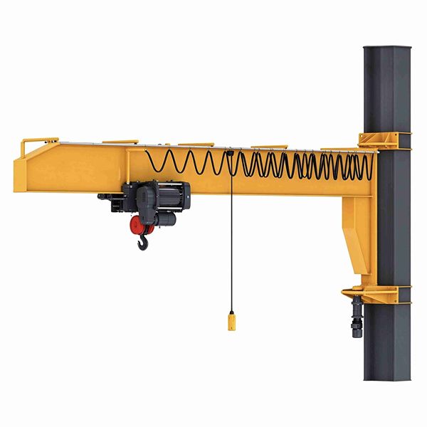 Wall-traveling jib crane