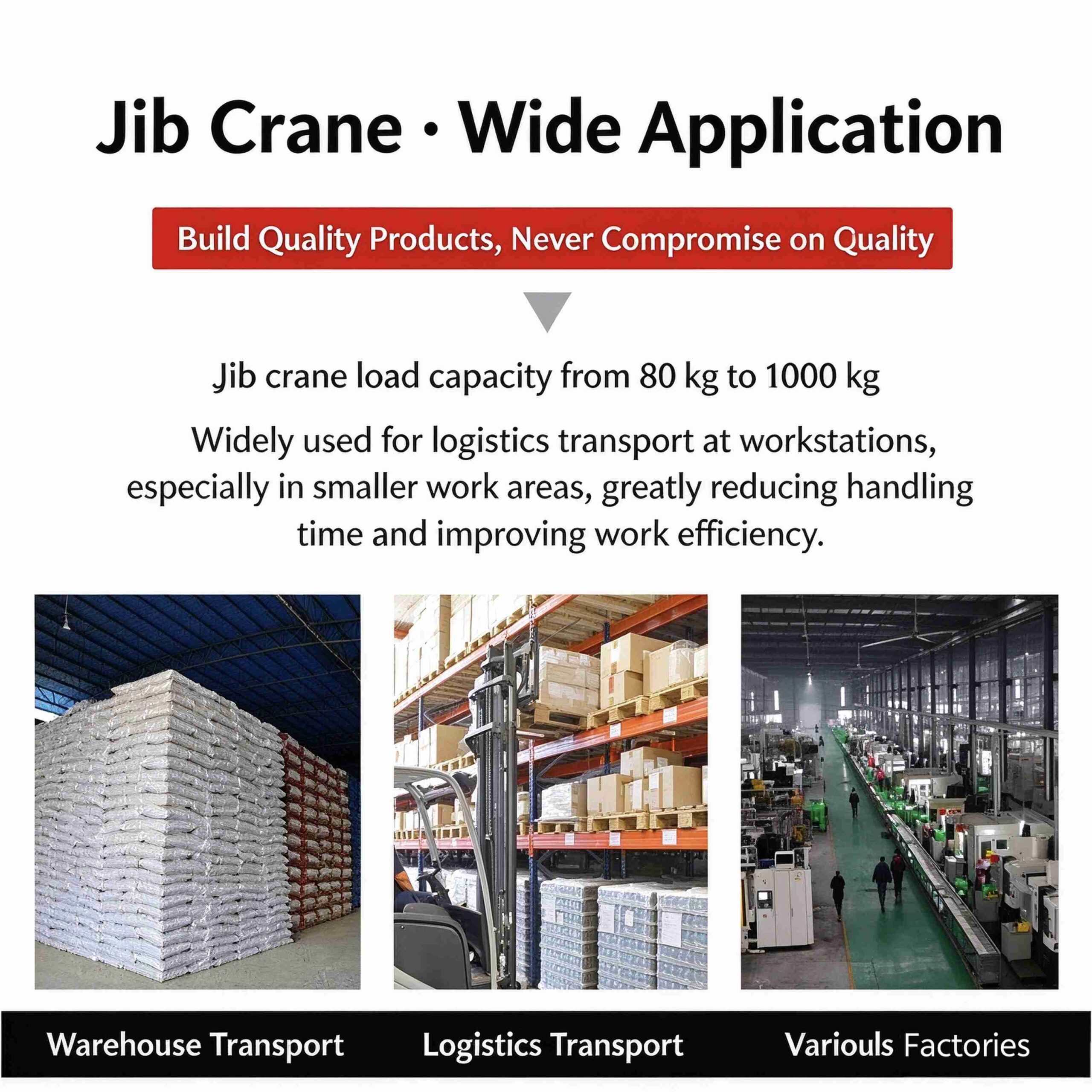 Articulated jib crane